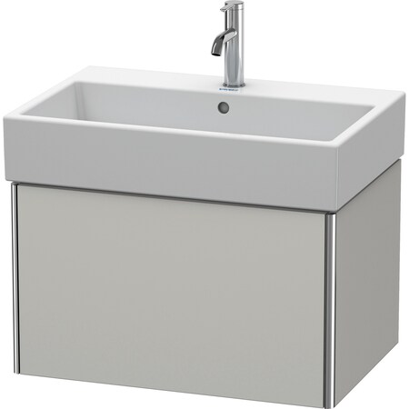 Duravit Xsquare Wall-Mounted Vanity Unit Concrete Gray Matt XS409400707
